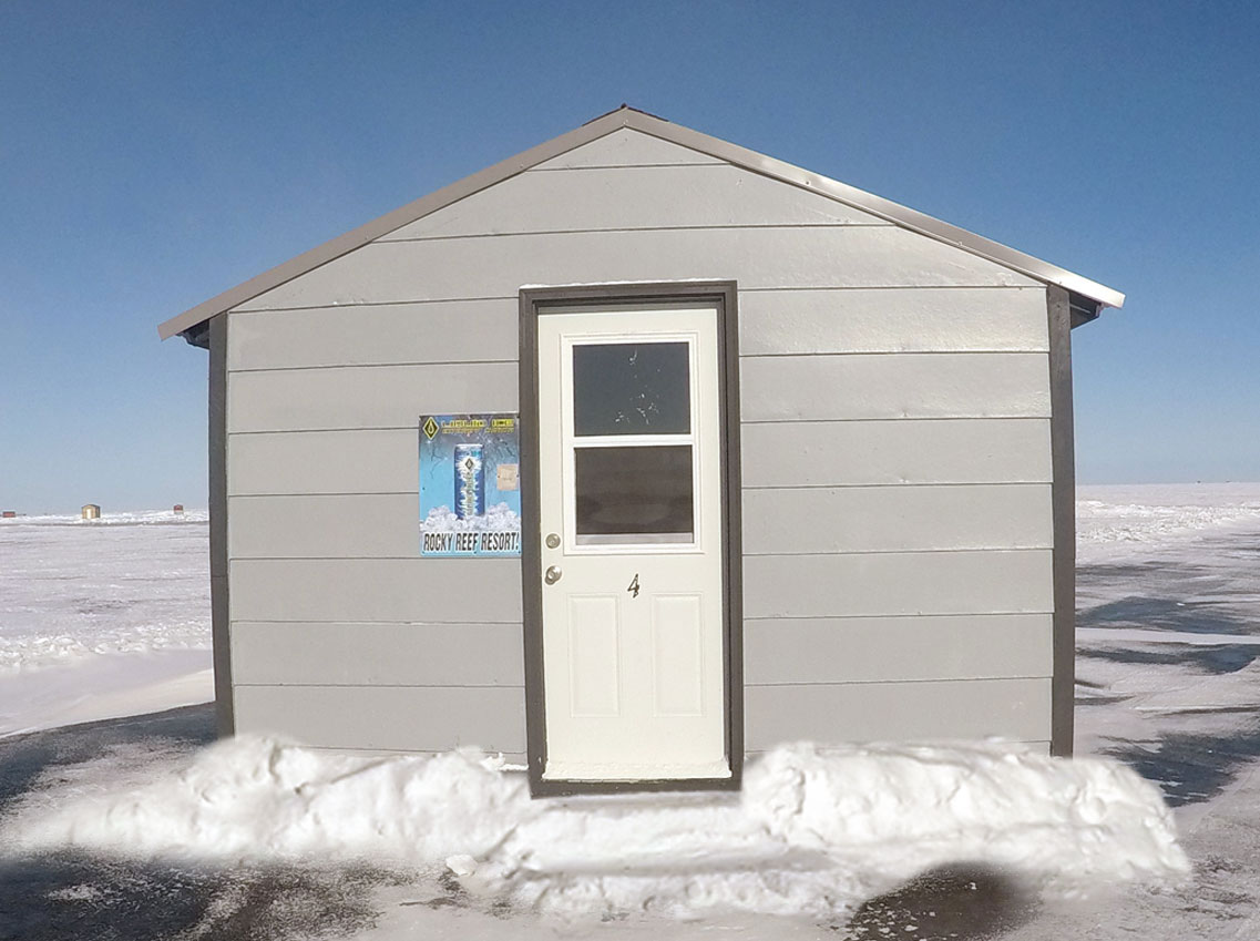 Rocky Reef Fishing Resort Ice Fishing/Fish House Rental #4 on Lake Mille  Lacs