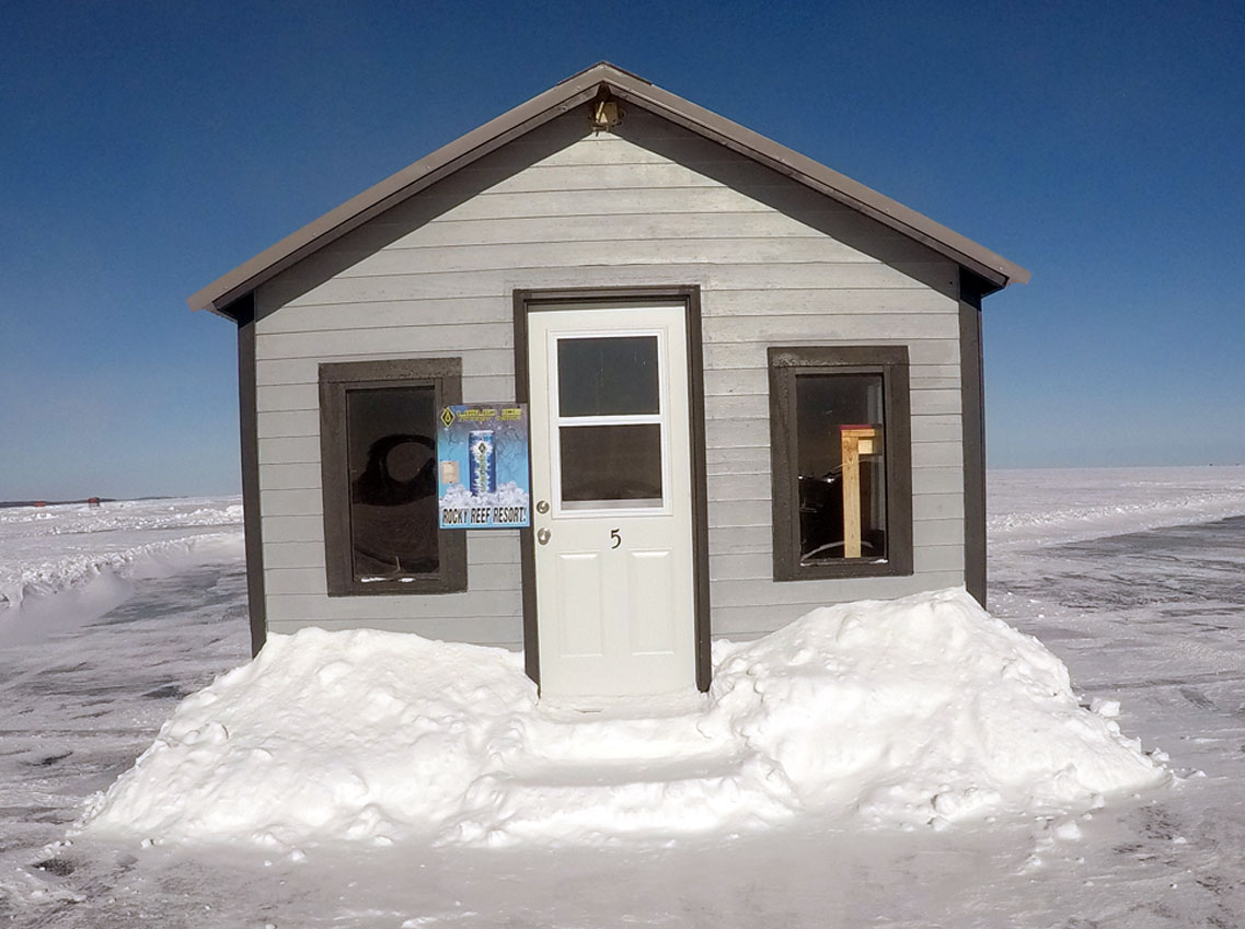 Rocky Reef Fishing Resort Ice Fishing/Fish House Rental #5 on Lake Mille  Lacs